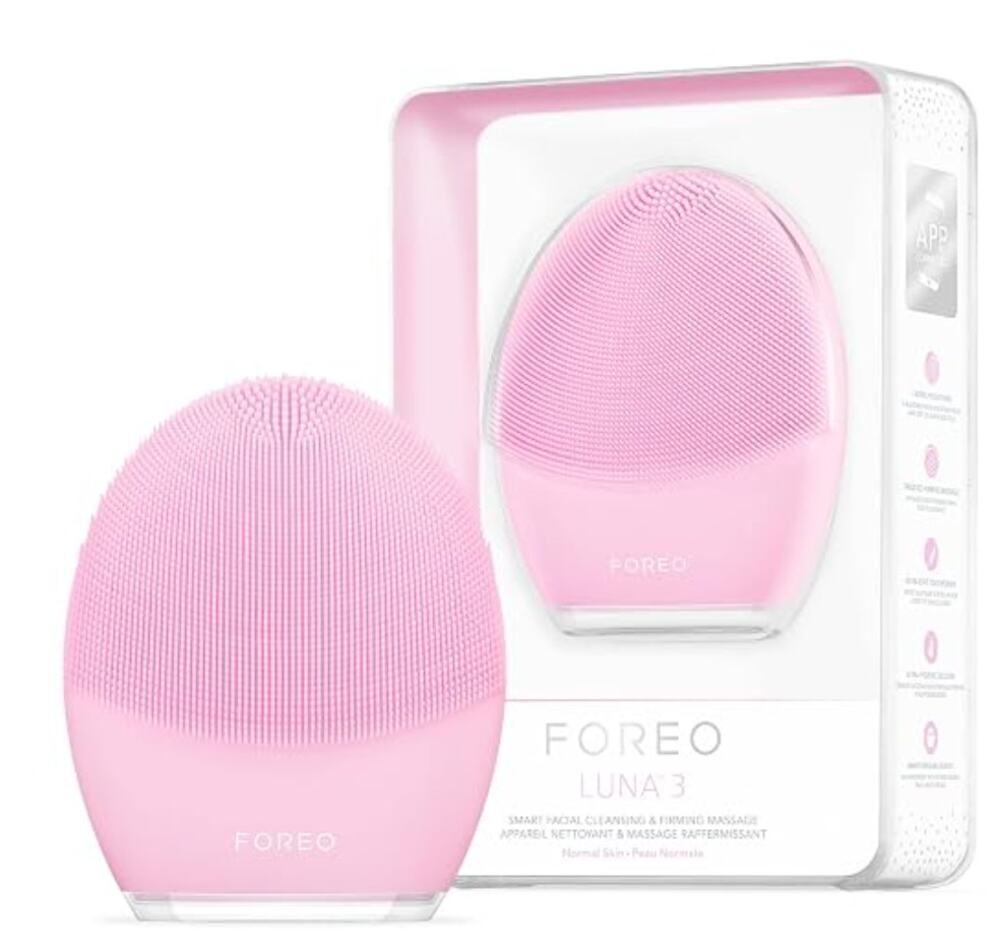 FOREO LUNA 3 Smart Facial Cleansing and Firming Massager | Pink